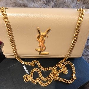 YSL Grain De Poudre Small Monogram Kate Bag
